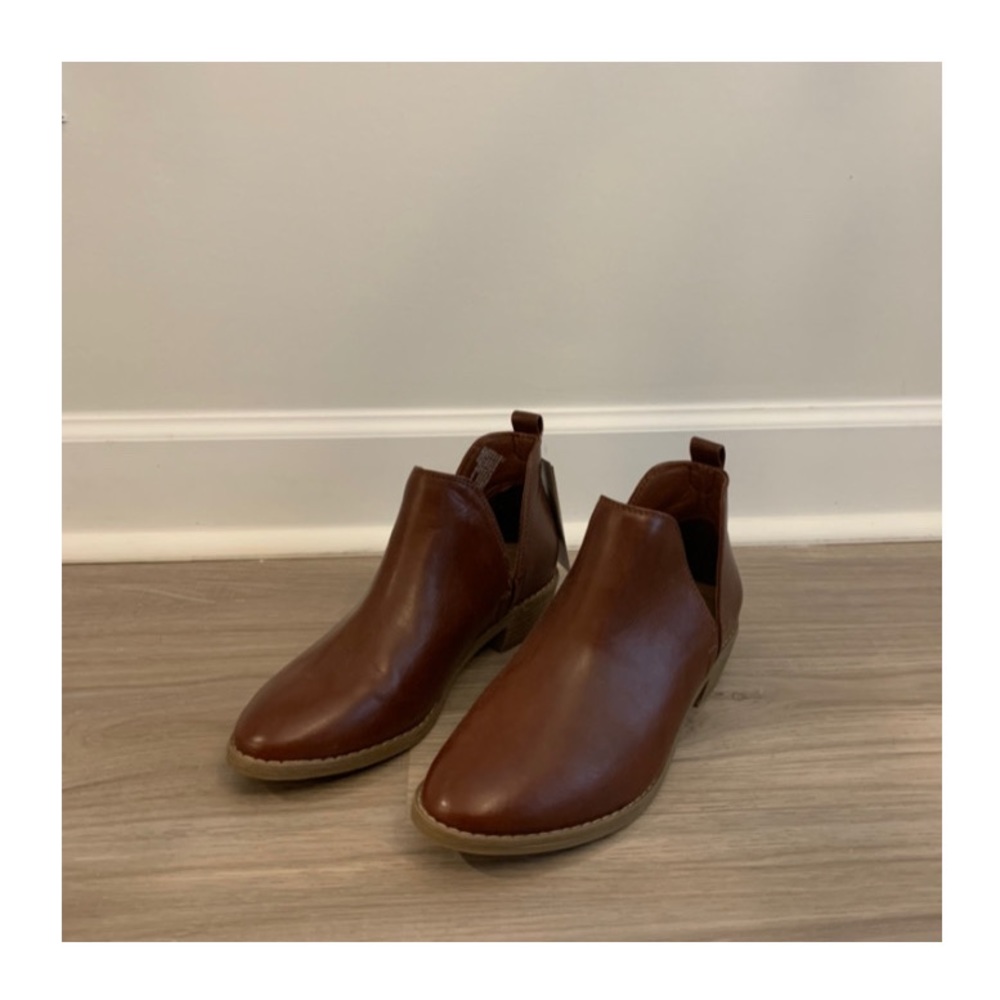 Target Tan Leather Booties